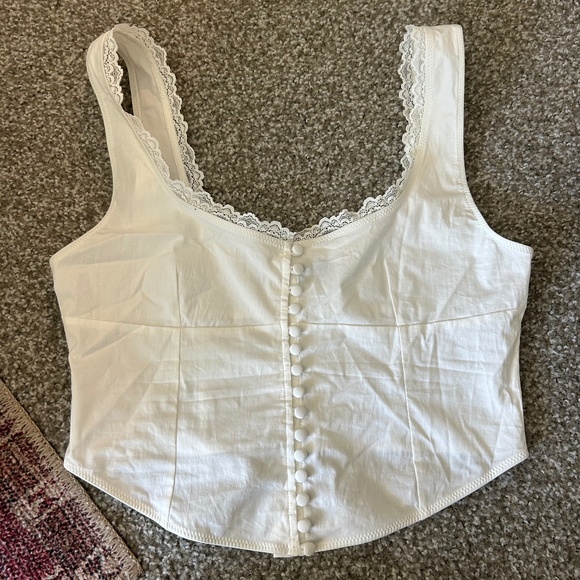 NWOT White Fox Into You Bustier - Picture 2 of 6